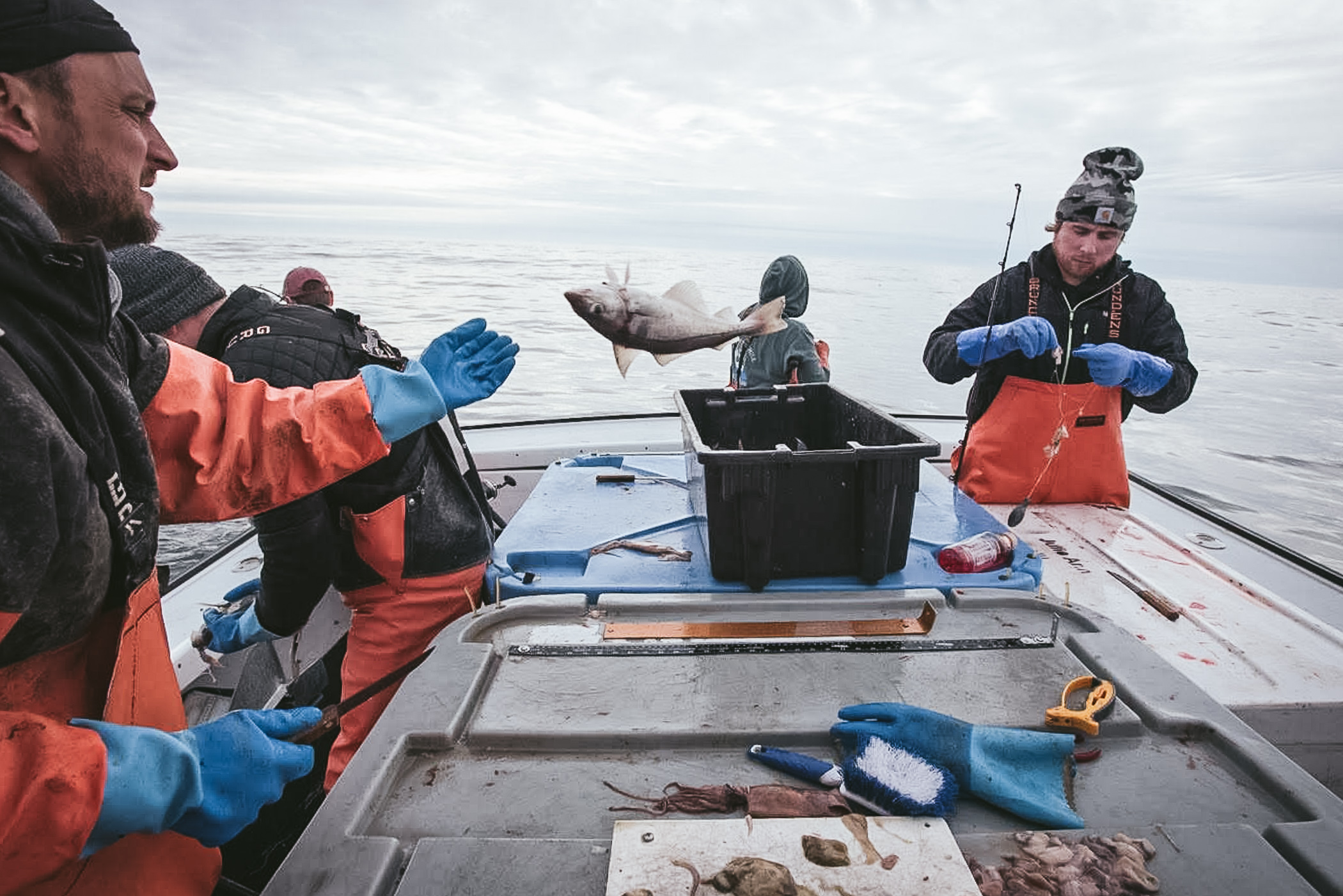 Crew working on Finlander 5-30-18-2
